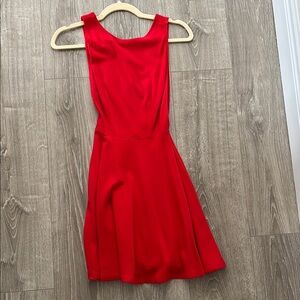 Elegant Red Sleeveless Dress